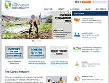 Tablet Screenshot of corpsnetwork.org